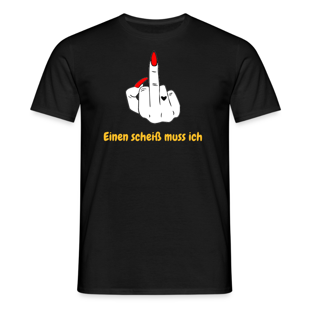SSW2643Einen scheiß muss ich Mittelfinger Rot - Schwarz