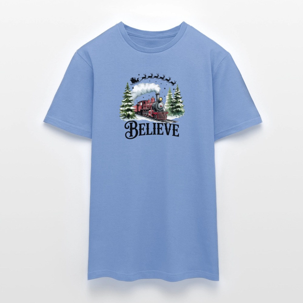 SSW2611North Pole Train - carolina blue