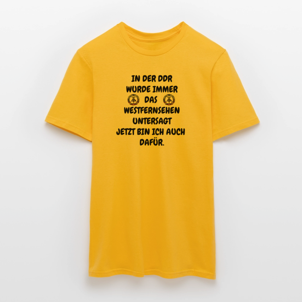 OSSI12IN DER DDR WURDE IMMER DAS  WESTFERNSEHEN UNTERSAGT JETZT BIN ICH AUCH  DAFÜR. - Gelb