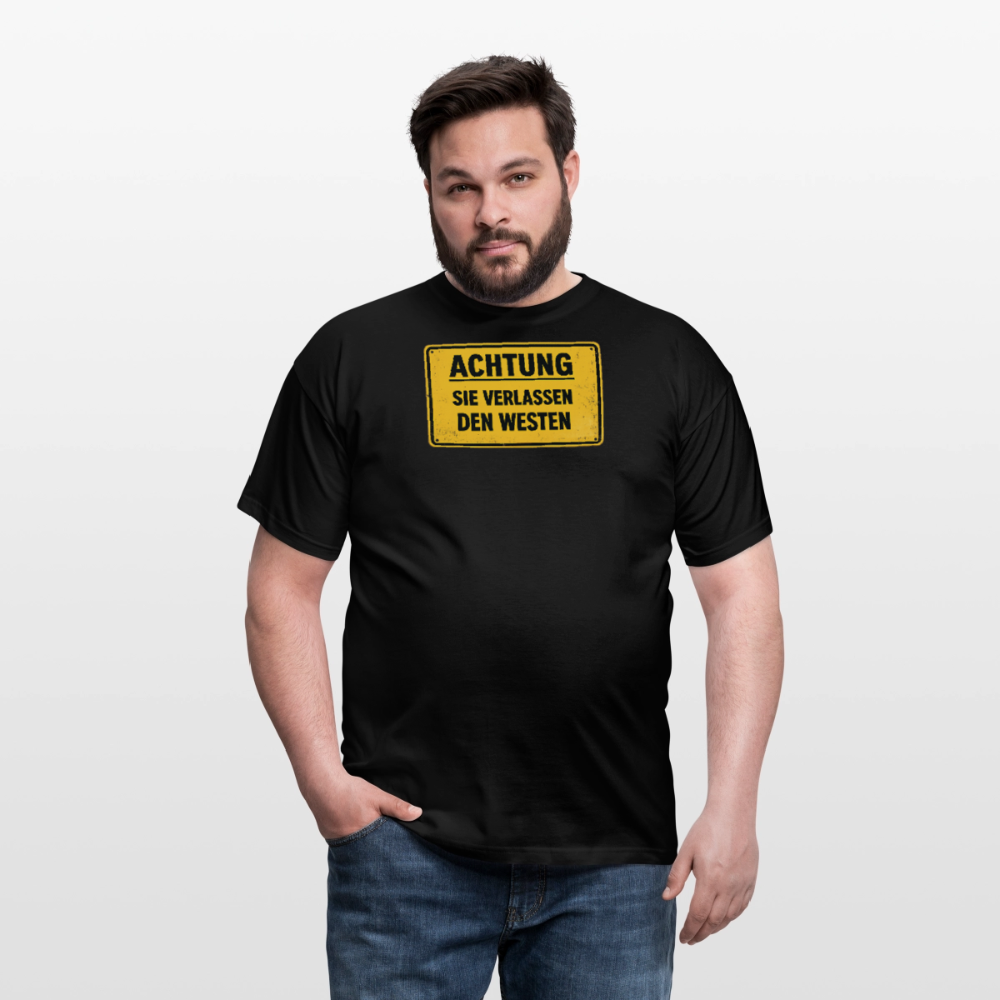 SSW2709Achtung sie verlassen den Westen - Schwarz