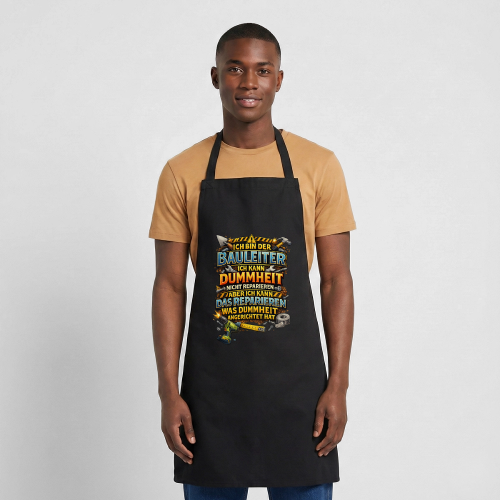 SSW2792 ICH BIN DER BAULEITER ICH KANN DUMMHEIT NICHT REPARIEREN ABER ICH KANN DAS REPARIEREN WAS DUMMHEIT ANGERICHTET HAT - Schwarz