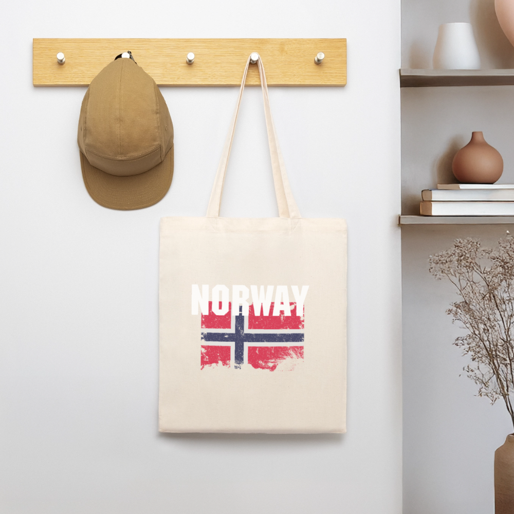SSW2528 Stofftasche Flag of Norway - Weißgrau