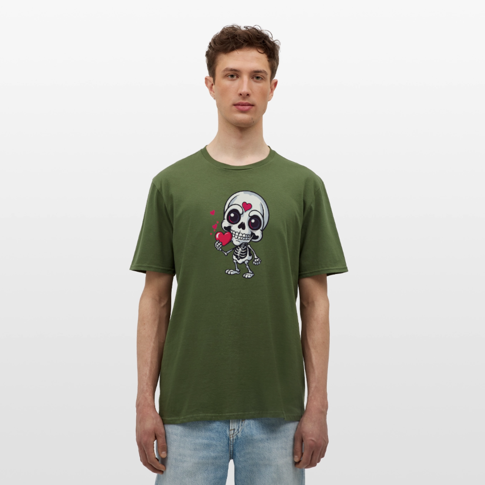 SSW2508Skelett mit Herz - Militärgrün