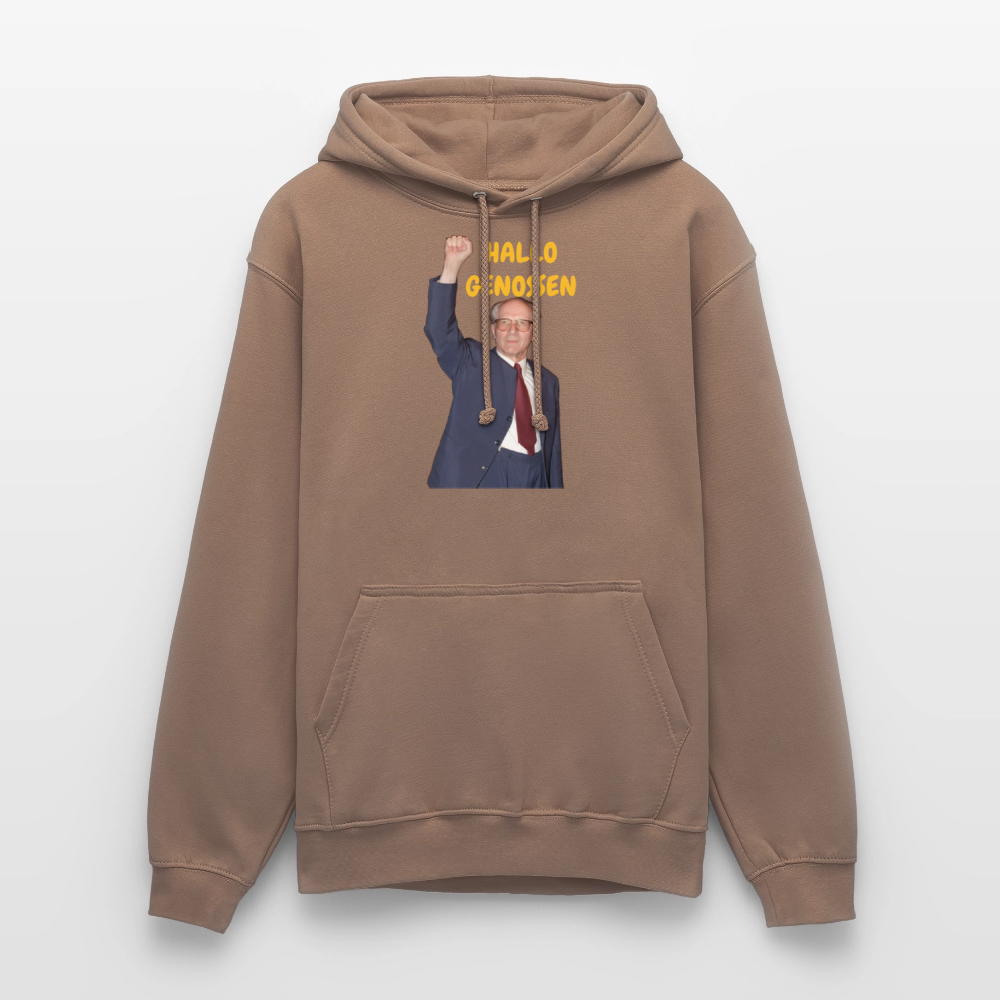 OSSI18Hoodie HALLO GENOSSEN - Mokka