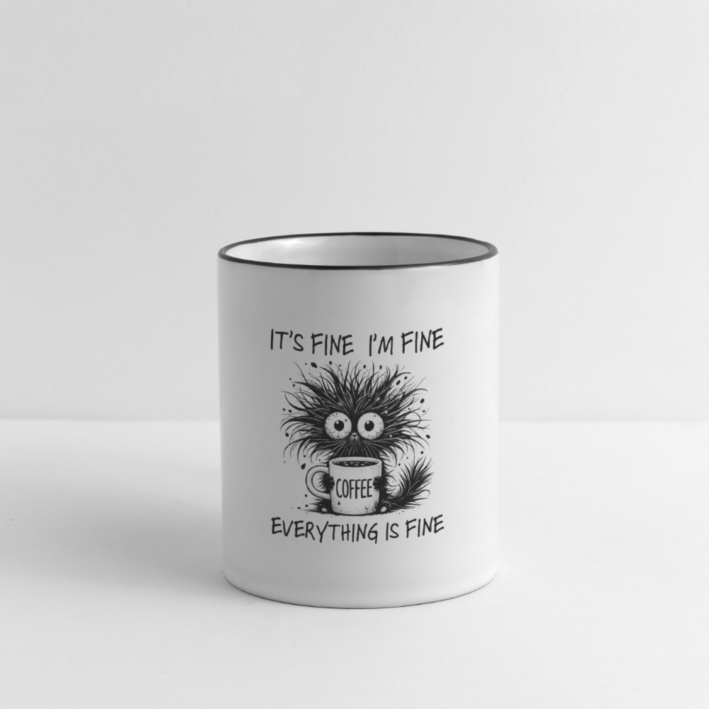 SSW2564COFFEE IT'S FINE - Weiß/Schwarz