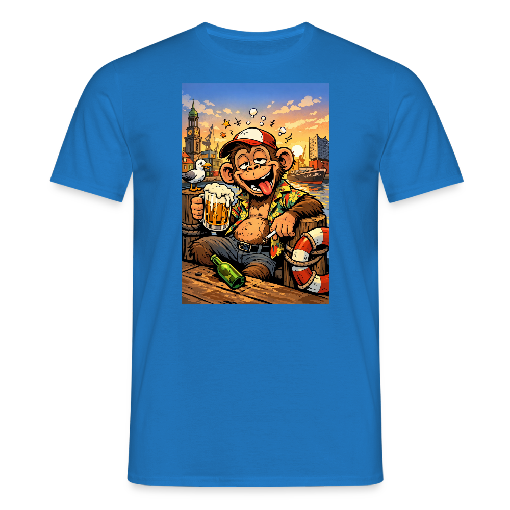 SSW2724 Affe Hamburg Bier - Royalblau