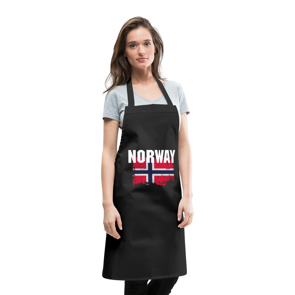 SSW2526Kochschürze  Flag of Norway - Schwarz