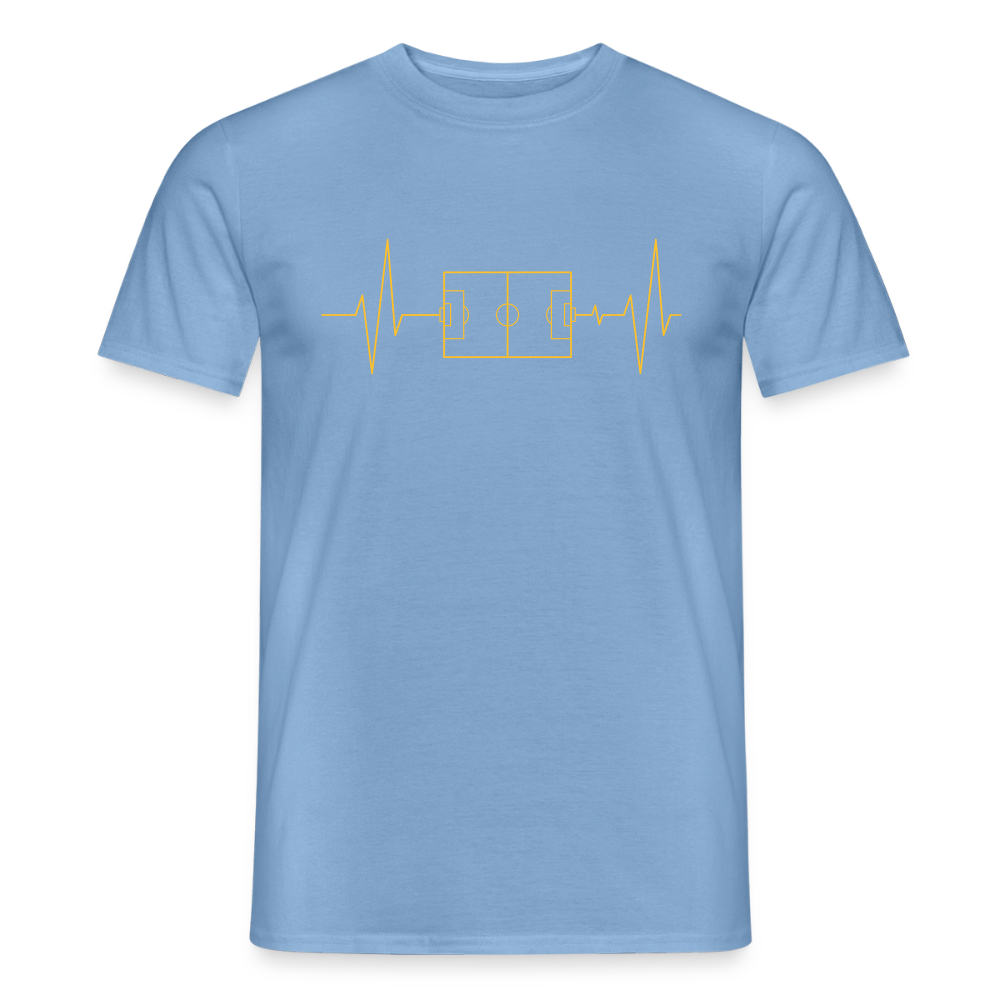 Herzschlag Fussball - Carolina Blue