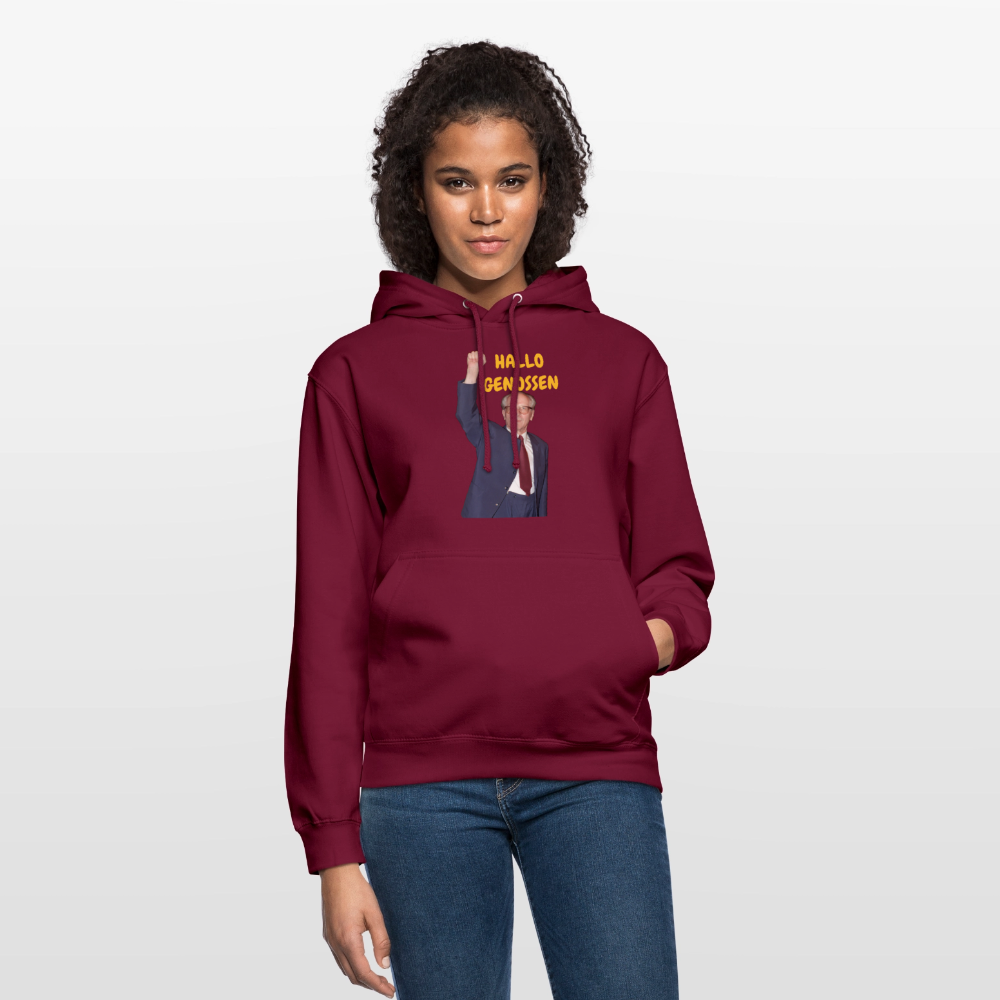 OSSI18Hoodie HALLO GENOSSEN - Bordeaux