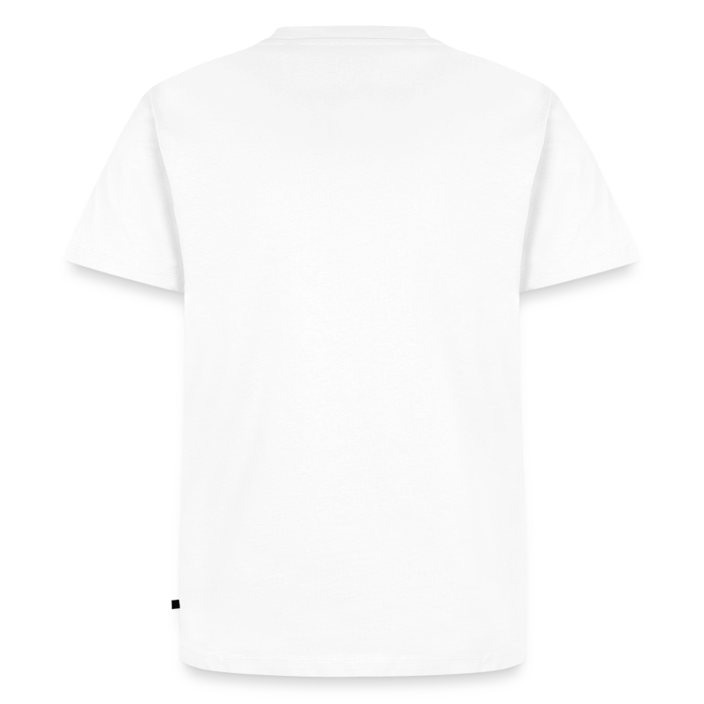Tshirt Kunde Schule weiße Maske schiefe Schrift - Weiß
