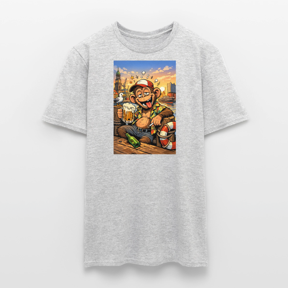 SSW2724 Affe Hamburg Bier - Grau meliert