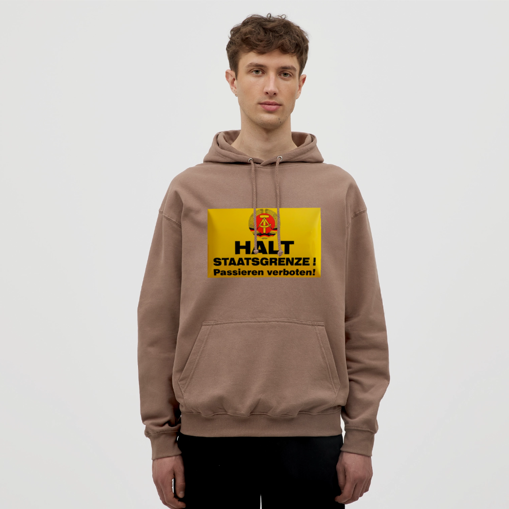 OSSI19 Hoodie HALT STAATSGRENZE - Mokka