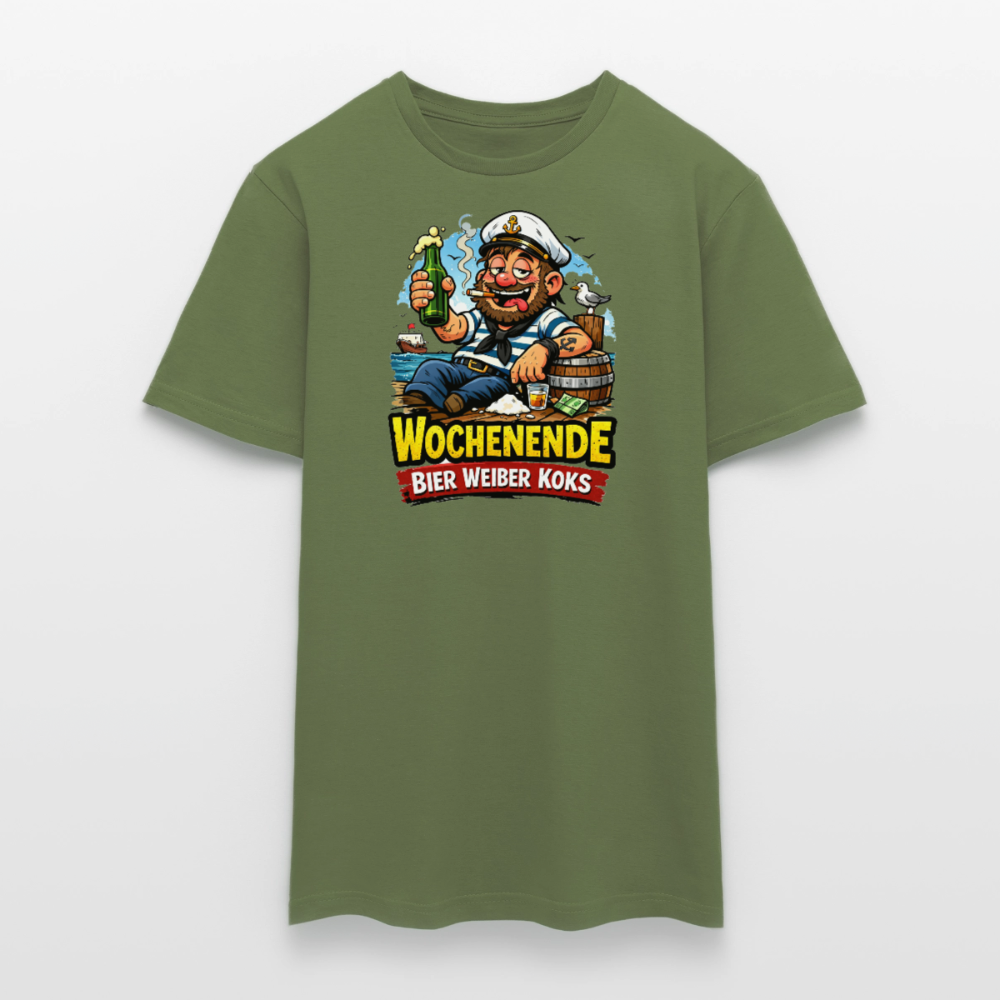 SSW2716Wochenende Bier Weiber Koks - Militärgrün