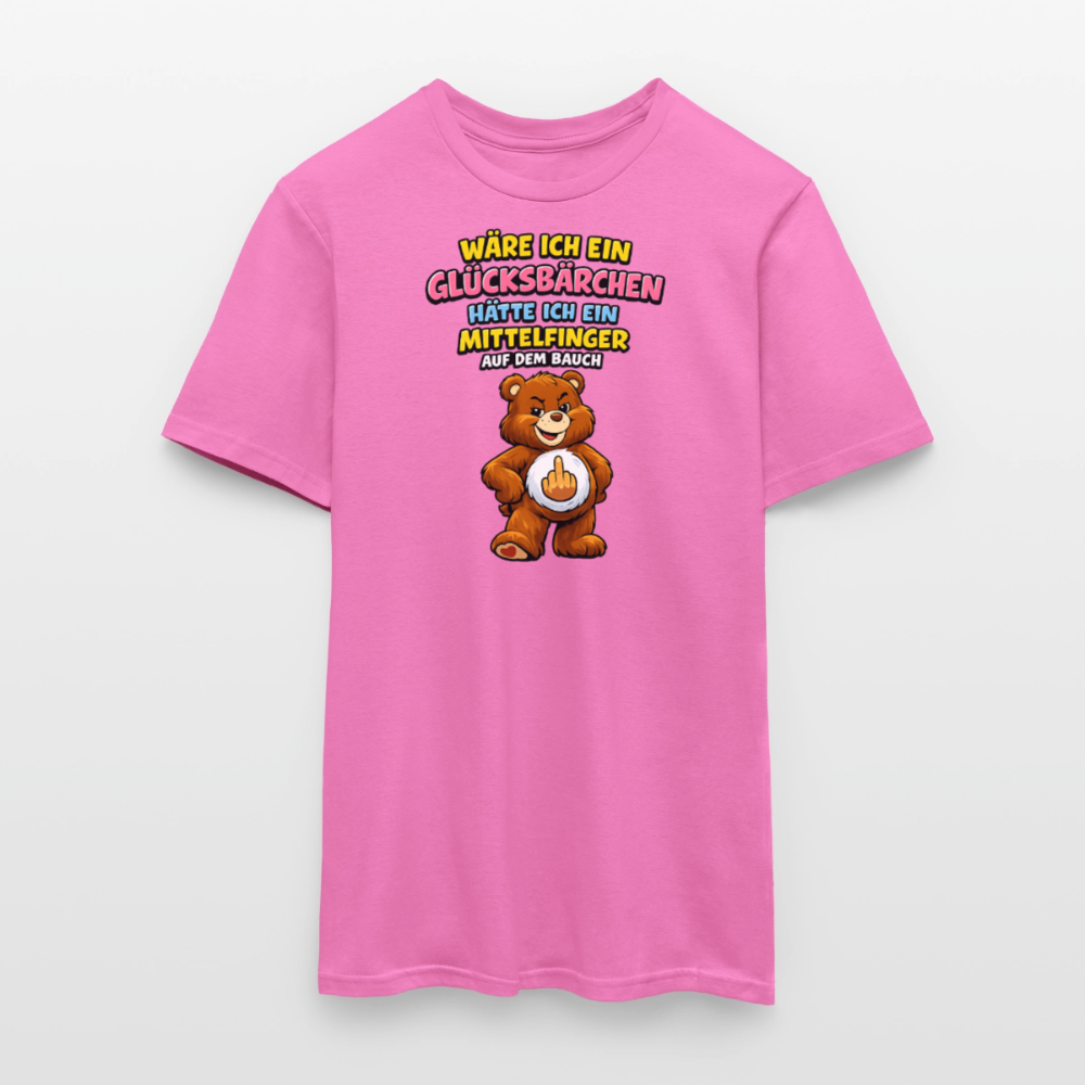 SSW2802 WÄRE ICH EIN GLÜCKSBÄRCHEN HÄTTE ICH EIN MITTELFINGER AUF DEM BAUCH - Pink
