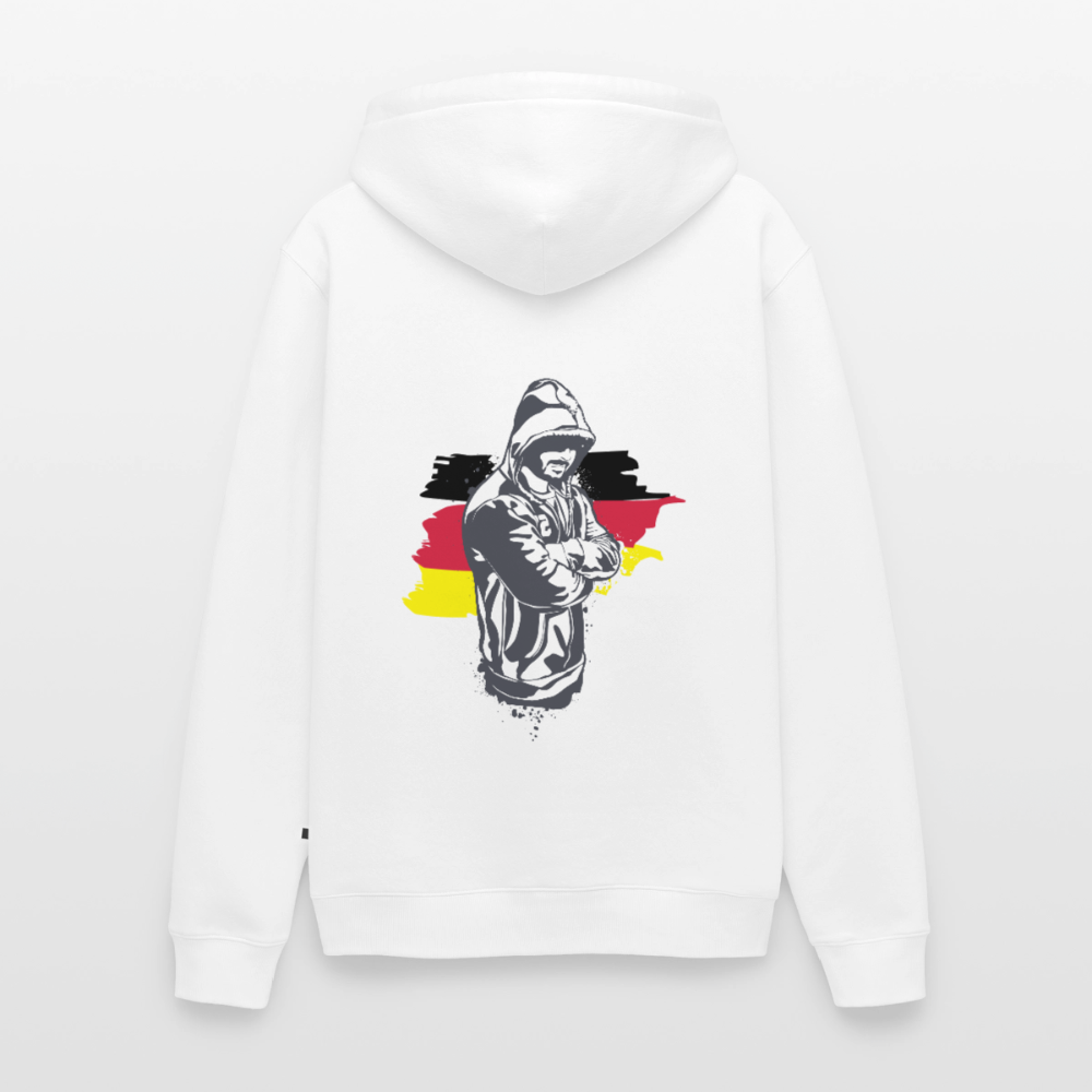 SSW1157Hoodie Kriminell Hände verschränkt - Weiß