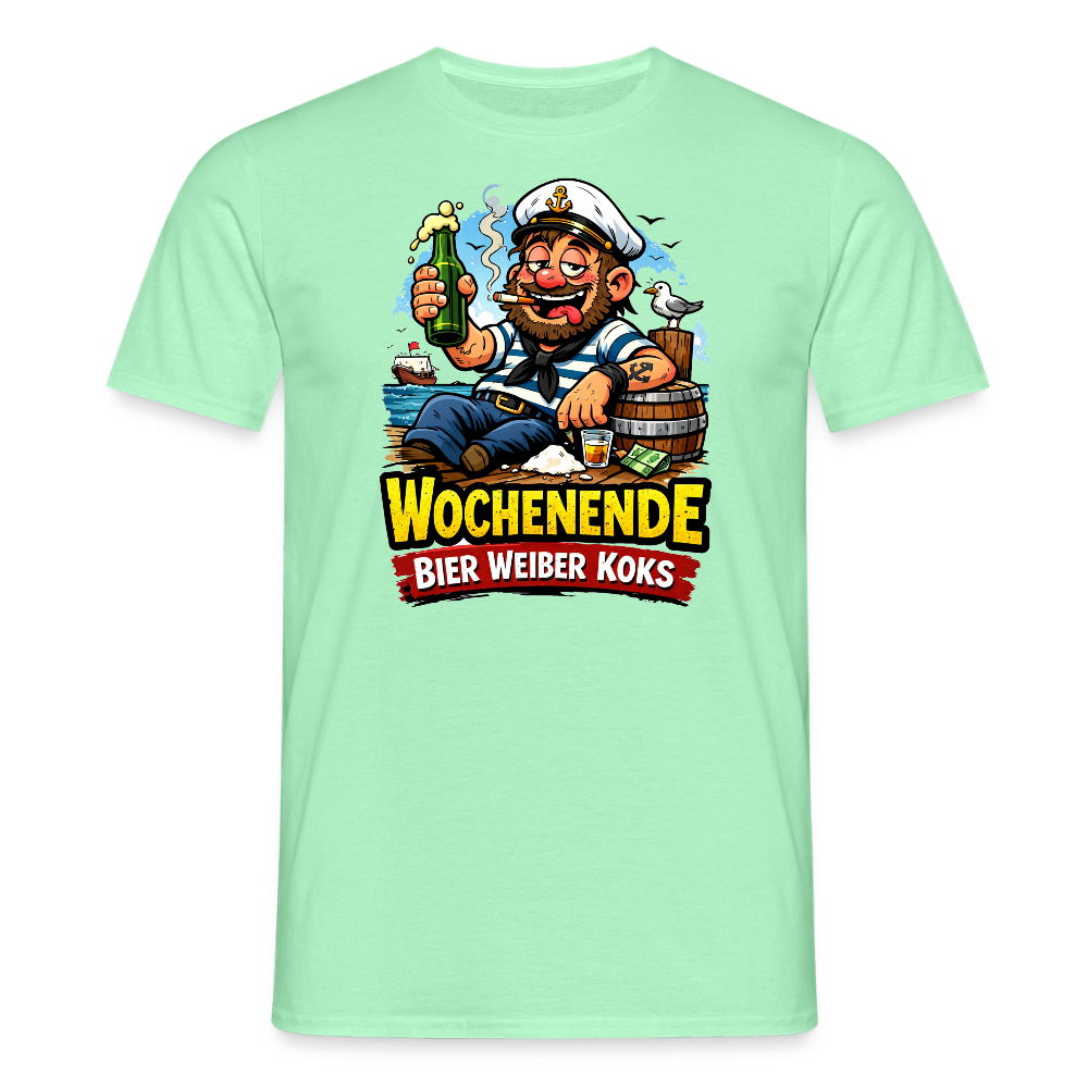SSW2716Wochenende Bier Weiber Koks - Mintgrün