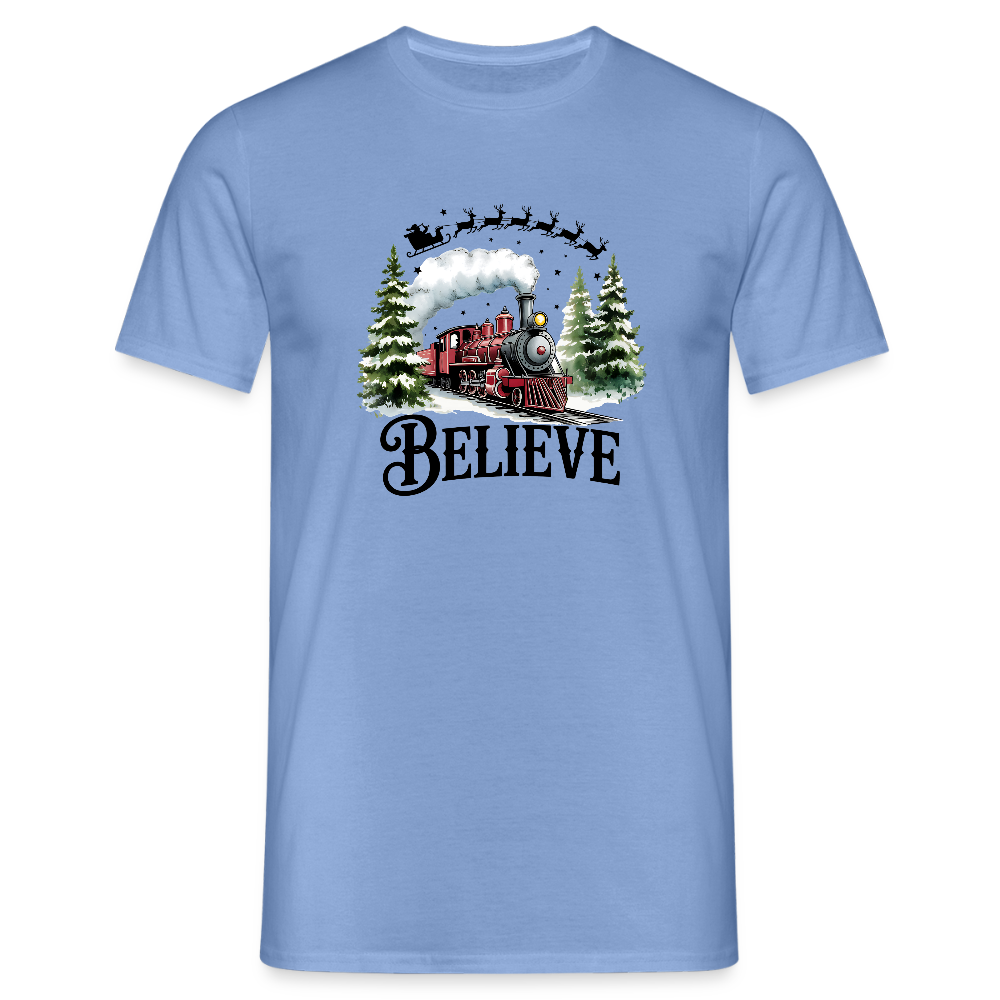 SSW2611North Pole Train - carolina blue