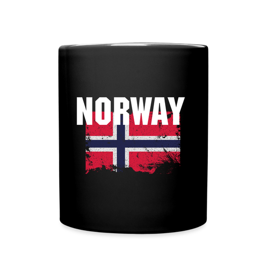 SSW2527Kaffeebecher  Flag of Norway - Schwarz