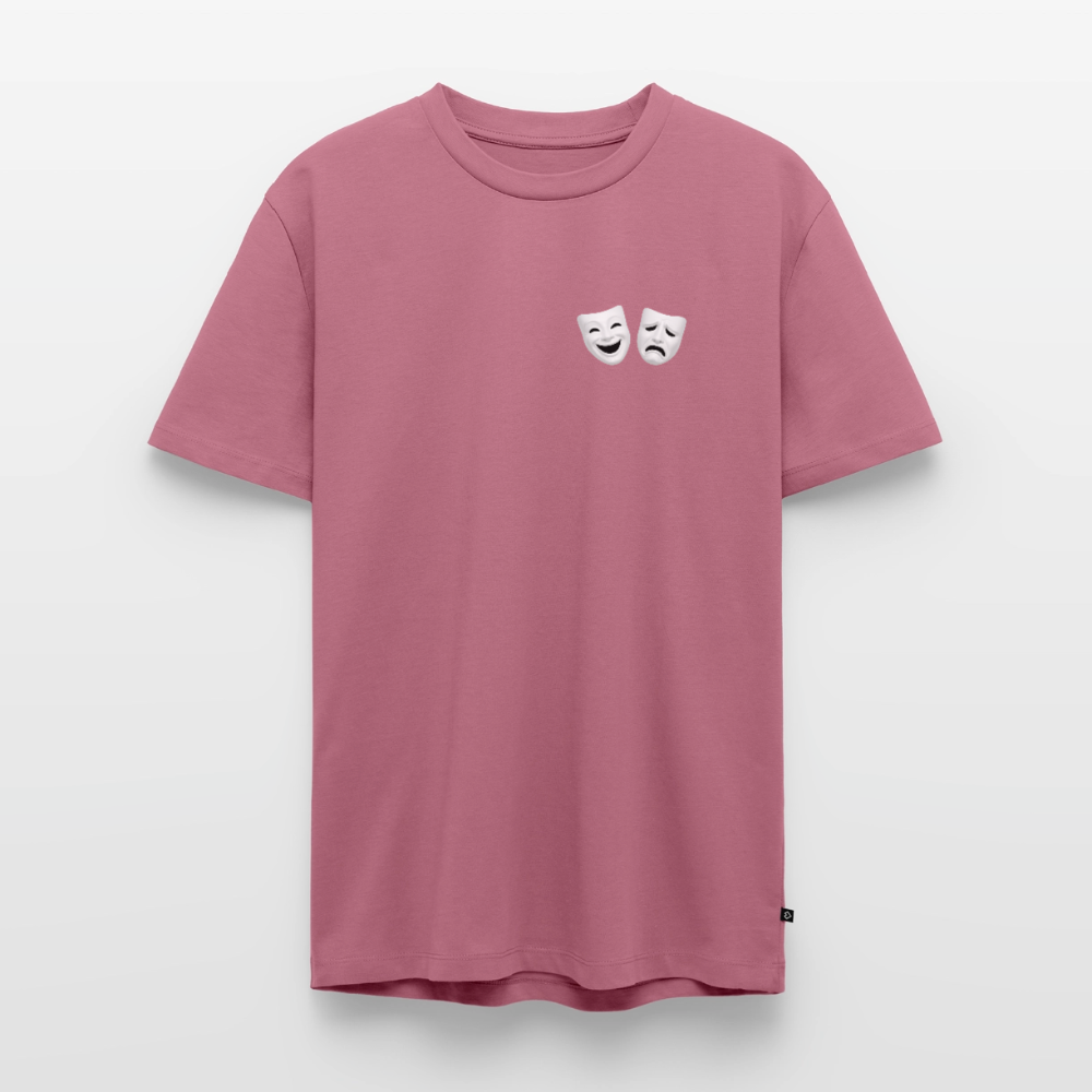 Tshirt Kunde Schule weiße Maske schiefe Schrift - Mauve