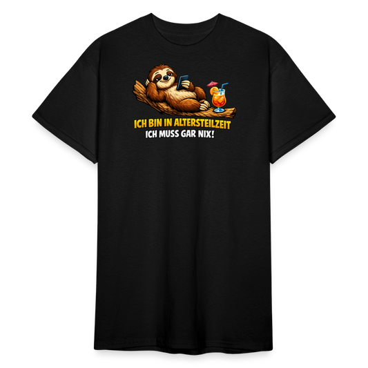 SSW2826 ICH BIN IN ALTERSTEILZEIT ICH MUSS GAR NIX! - Schwarz