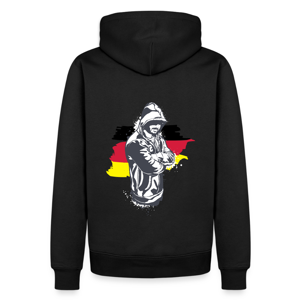 SSW1157Hoodie Kriminell Hände verschränkt - Schwarz