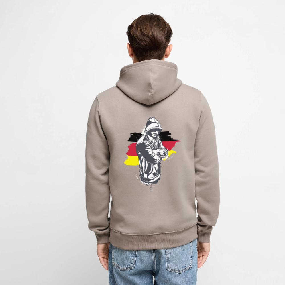 SSW1157Hoodie Kriminell Hände verschränkt - Taupe
