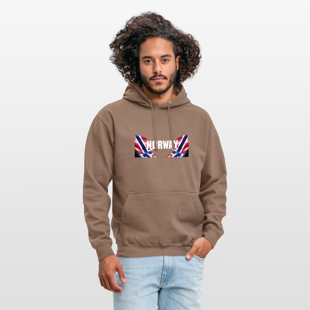SSW2533 Kapuzenpulli Flag of Norway - Mokka