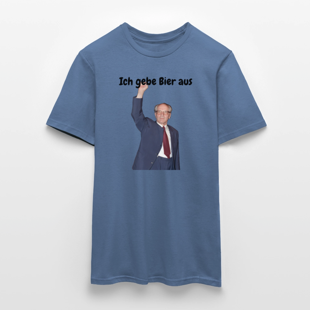 OSSI15Ich gebe Bier aus - Taubenblau 