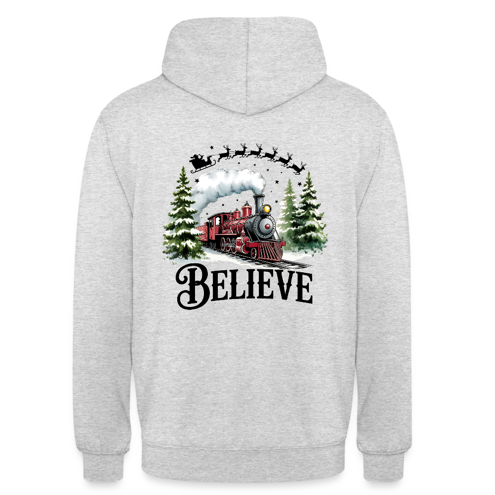 SSW2610 Weihnachten Eisenbahn - Hellgrau meliert