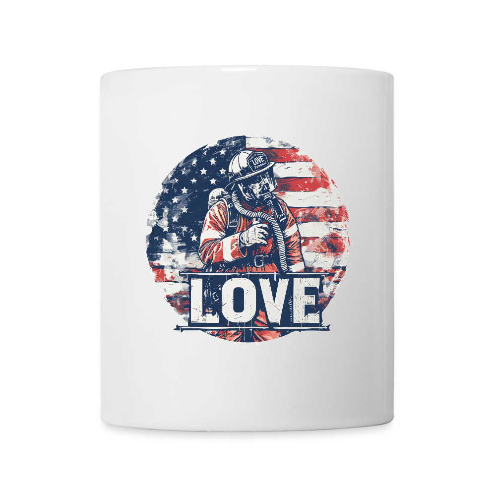 SSW2639Kaffeetasse Firefighter  Love - Weiß