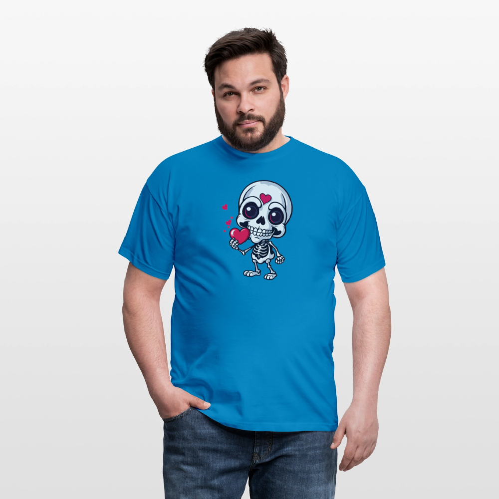 SSW2508Skelett mit Herz - Royalblau
