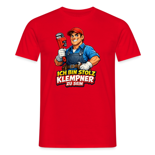 SSW2824 ICH BIN STOLZ KLEMPNER ZU SEIN - Rot