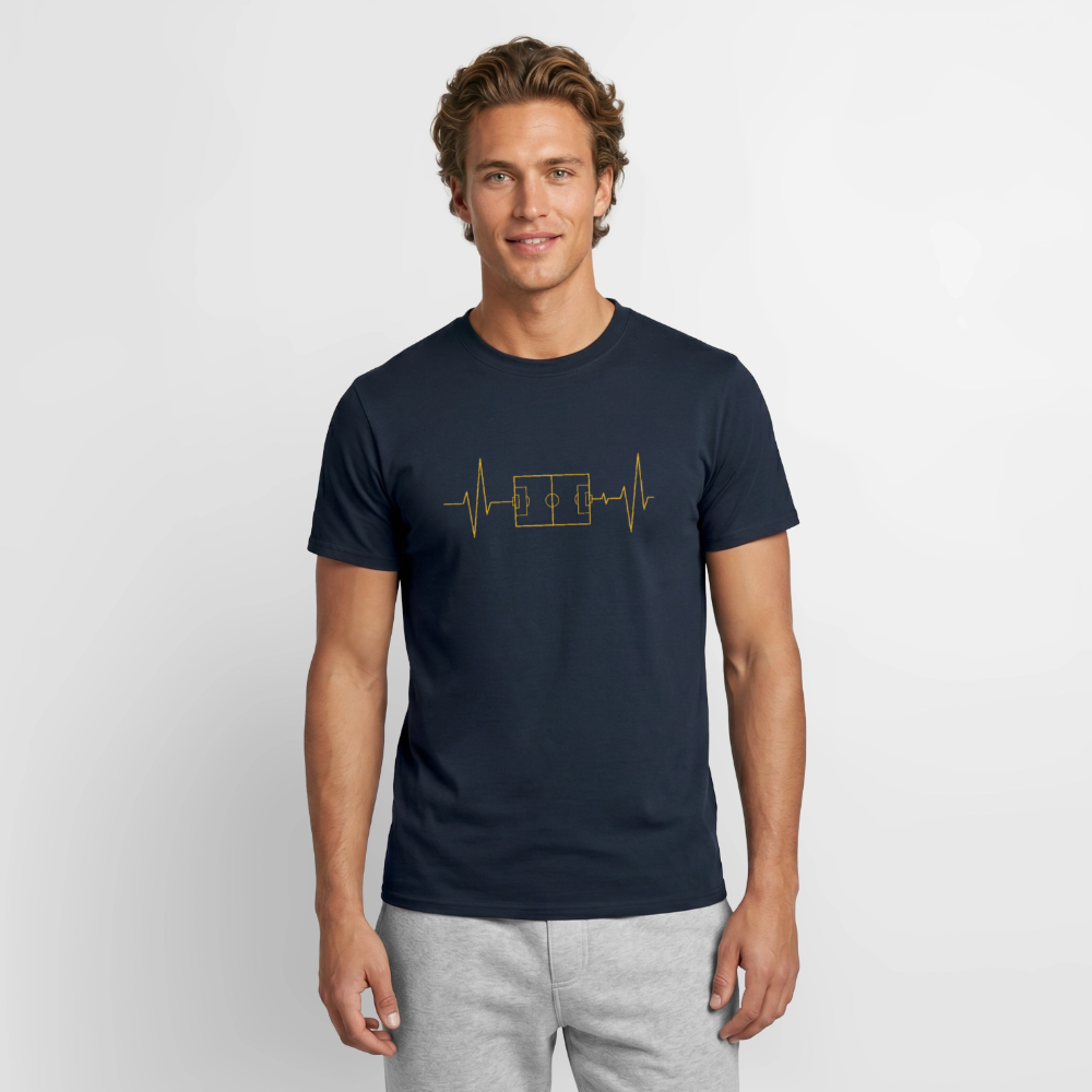 Herzschlag Fussball - Navy