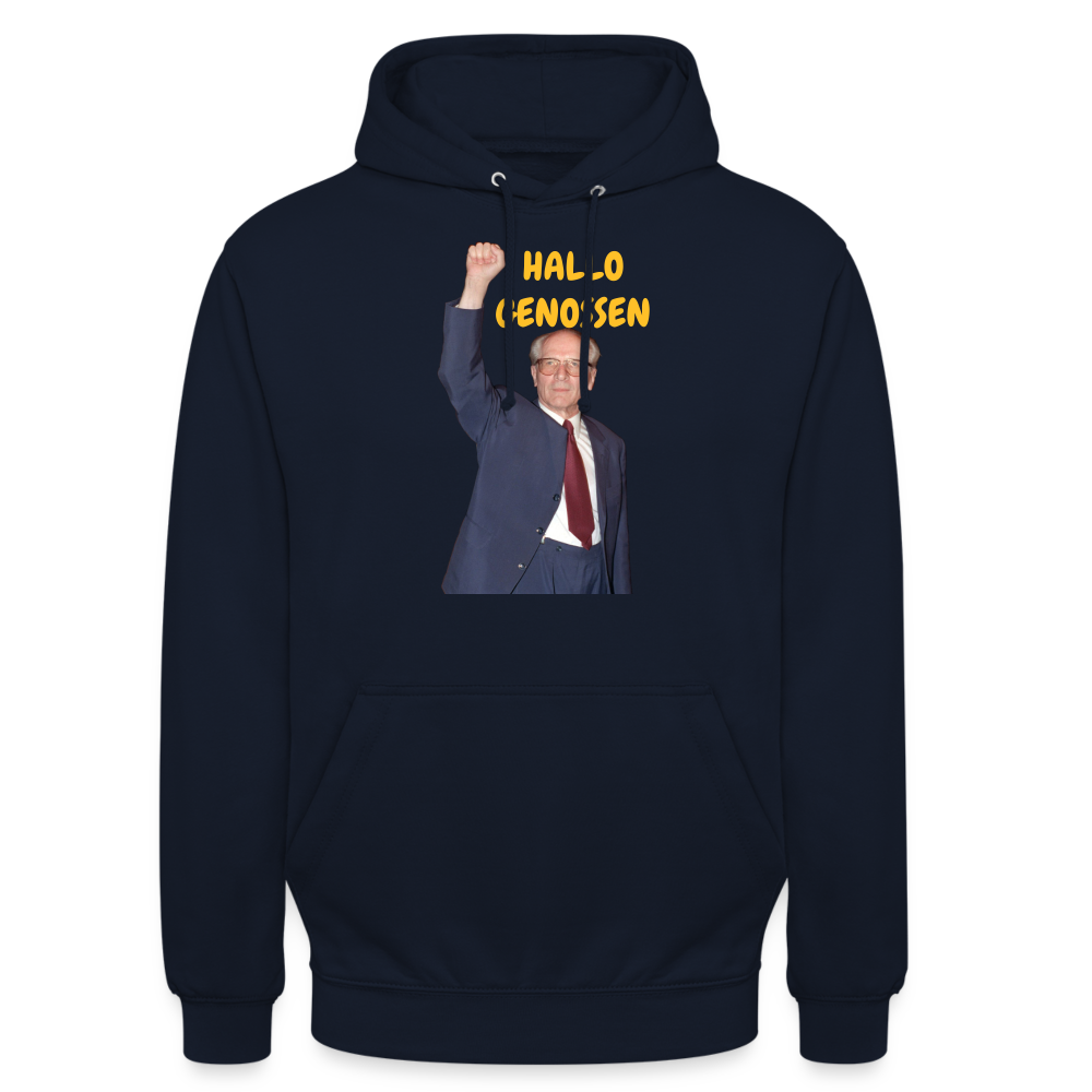 OSSI18Hoodie HALLO GENOSSEN - Navy