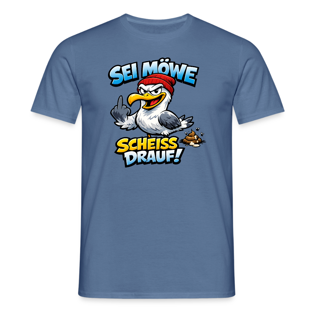 SSW2719SEI MÖWE SCHEISS DRAUF! - Taubenblau 