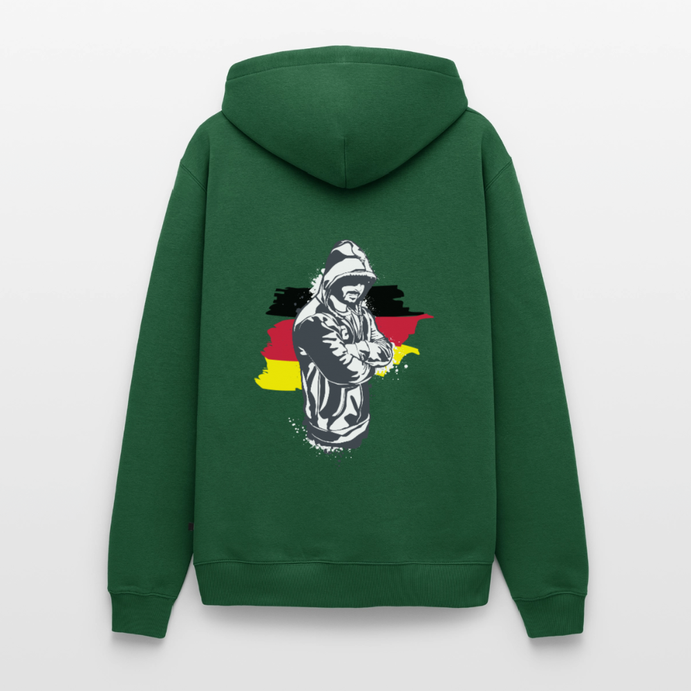 SSW1157Hoodie Kriminell Hände verschränkt - Flaschengrün