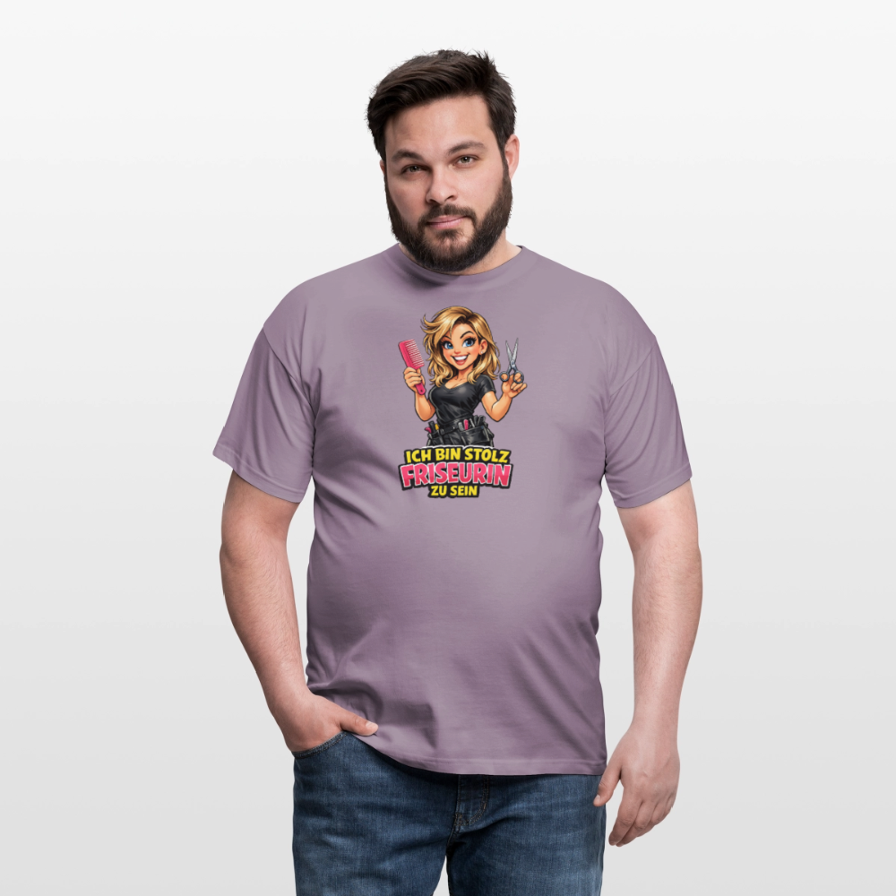 SSW2820 ICH BIN STOLZ FRISEURIN ZU SEIN - Lilagrau 