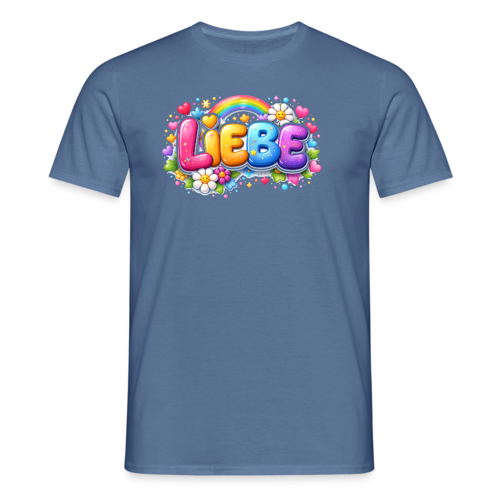 SSW2708Liebe Regenbogen - Taubenblau 