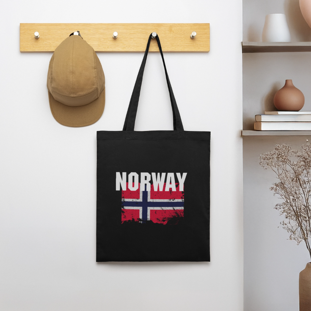 SSW2528 Stofftasche Flag of Norway - Schwarz