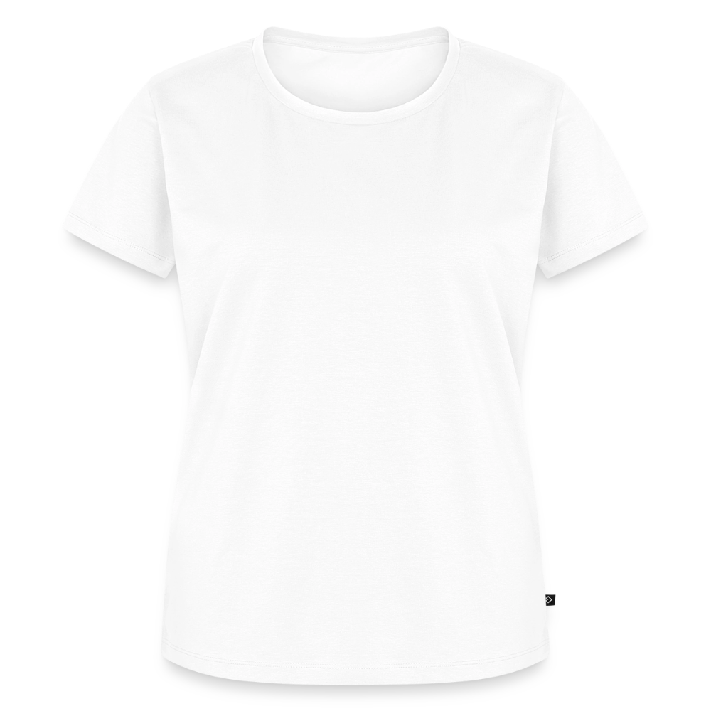 Tshirt Frauen Rückendruck Graffitischrift Förderverein Schule - Weiß