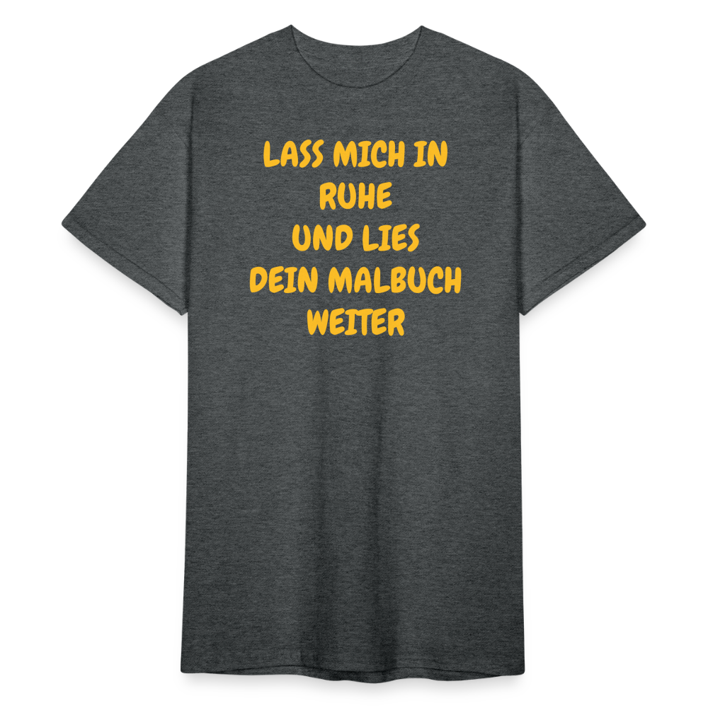 SSW2418LASS MICH IN RUHE UND LIES DEIN MALBUCH WEITER - Dunkelgrau meliert