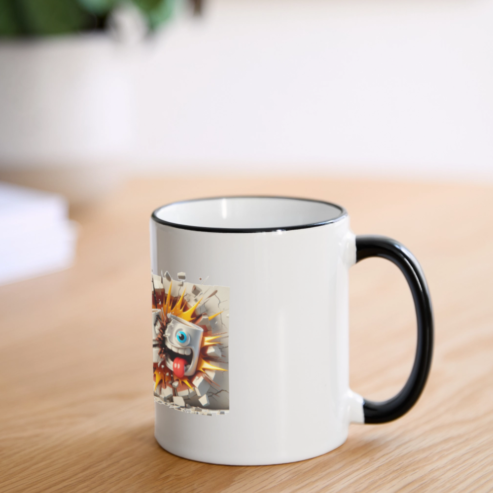 SSW2631Kaffeetassen Verrückt 2 - Weiß/Schwarz