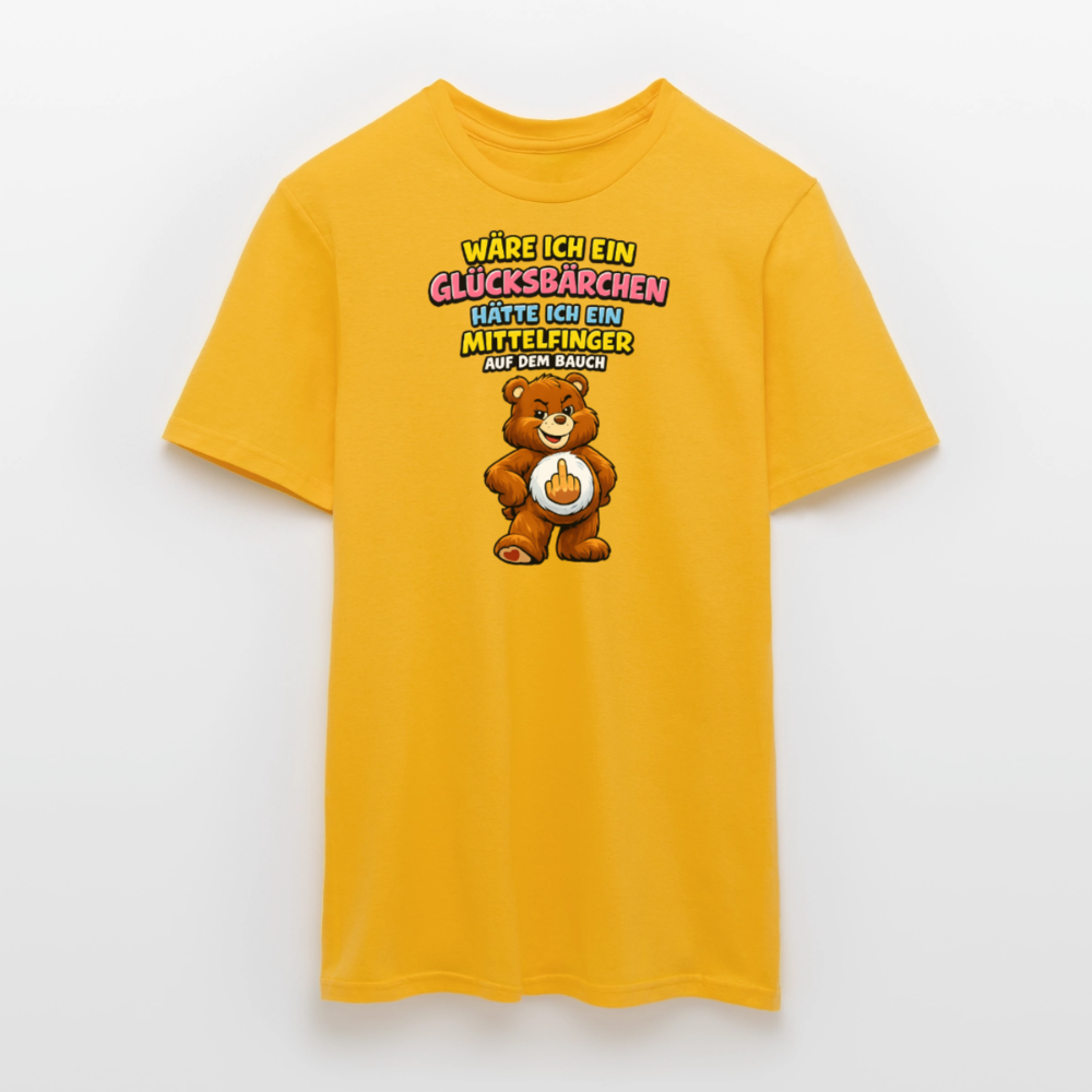 SSW2802 WÄRE ICH EIN GLÜCKSBÄRCHEN HÄTTE ICH EIN MITTELFINGER AUF DEM BAUCH - Gelb
