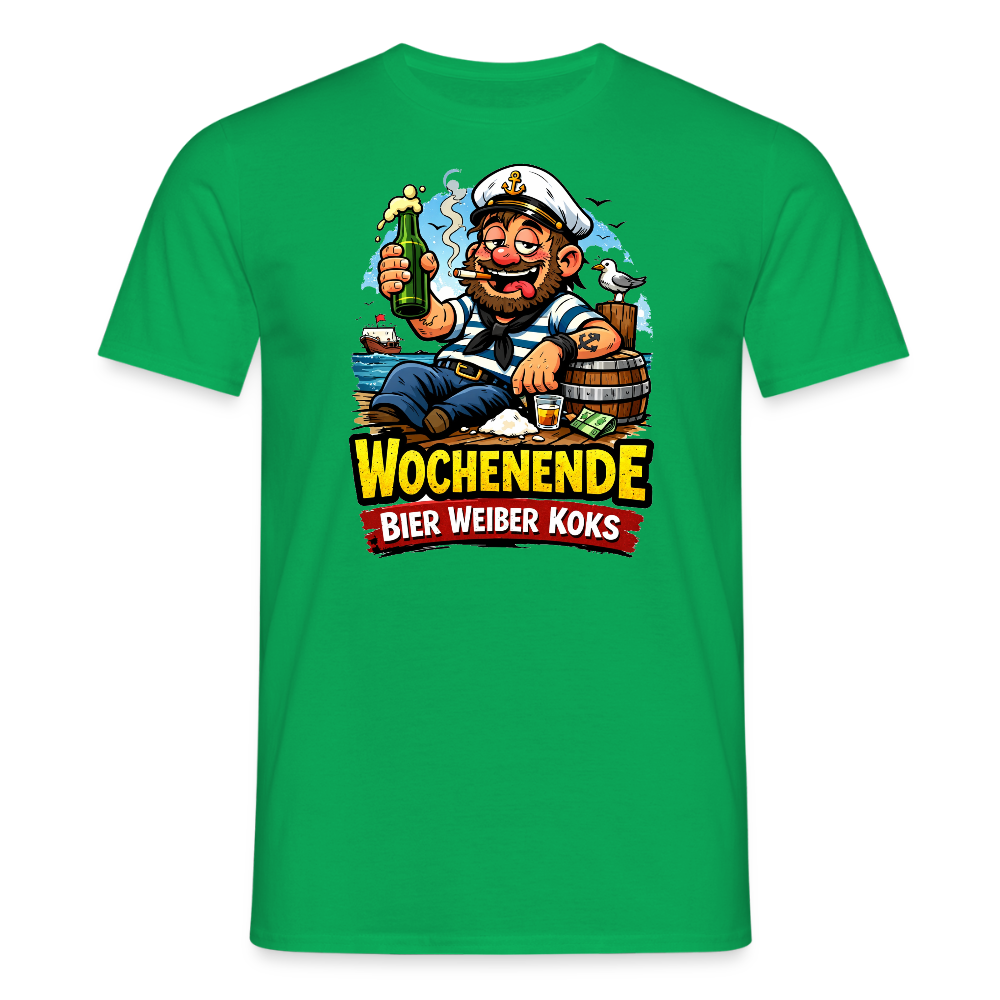 SSW2716Wochenende Bier Weiber Koks - Kelly Green