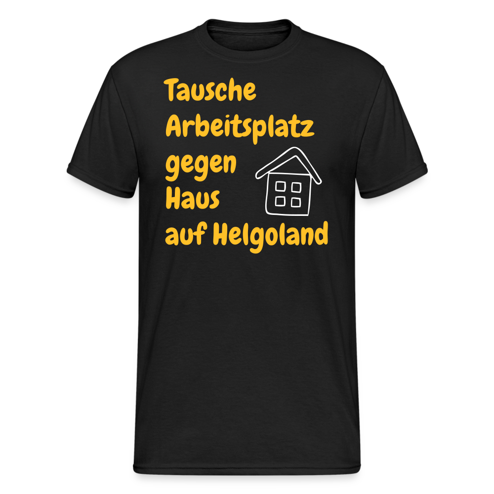 SSW2388Tausche Arbeitsplatz gegen Haus auf Helgoland - Schwarz