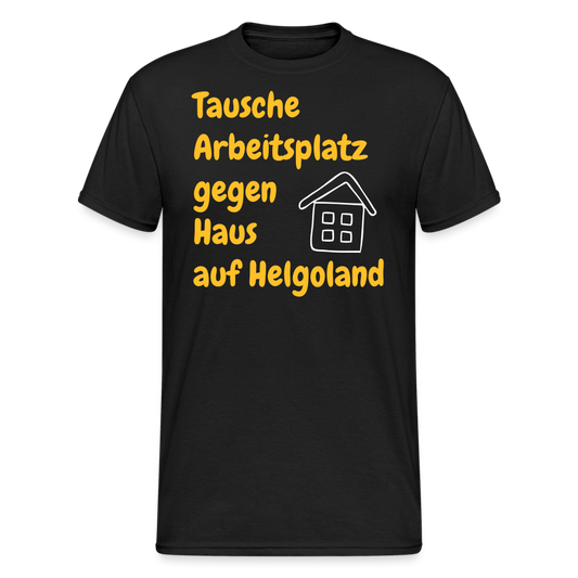 SSW2388Tausche Arbeitsplatz gegen Haus auf Helgoland - Schwarz