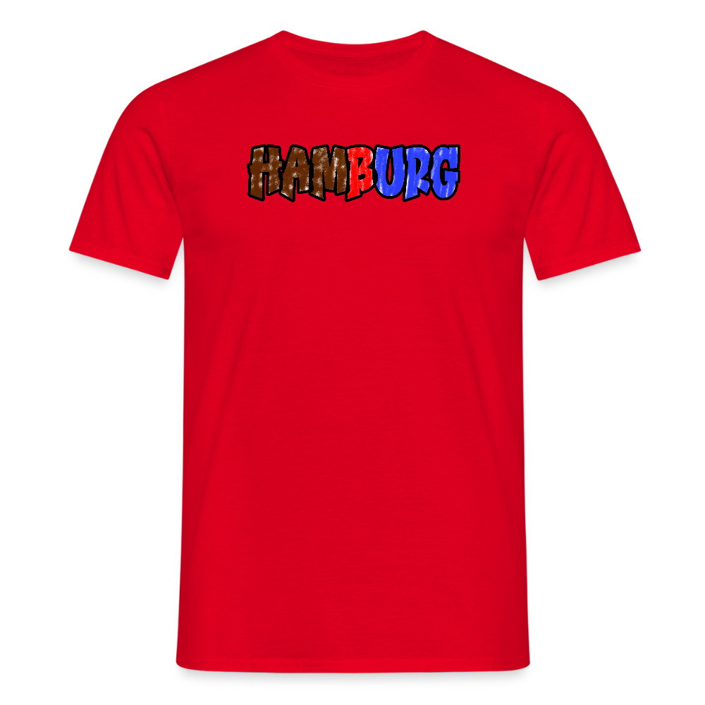 SSW2679Hamburg Braun rot Blau - Rot