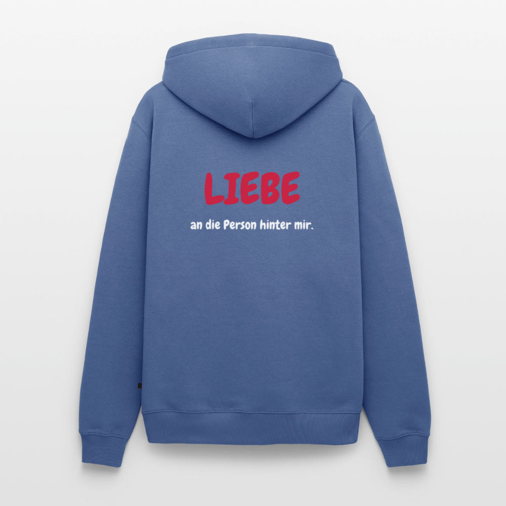SSW1423 Hoodie LIEBE an die Person hinter mir - Taubenblau