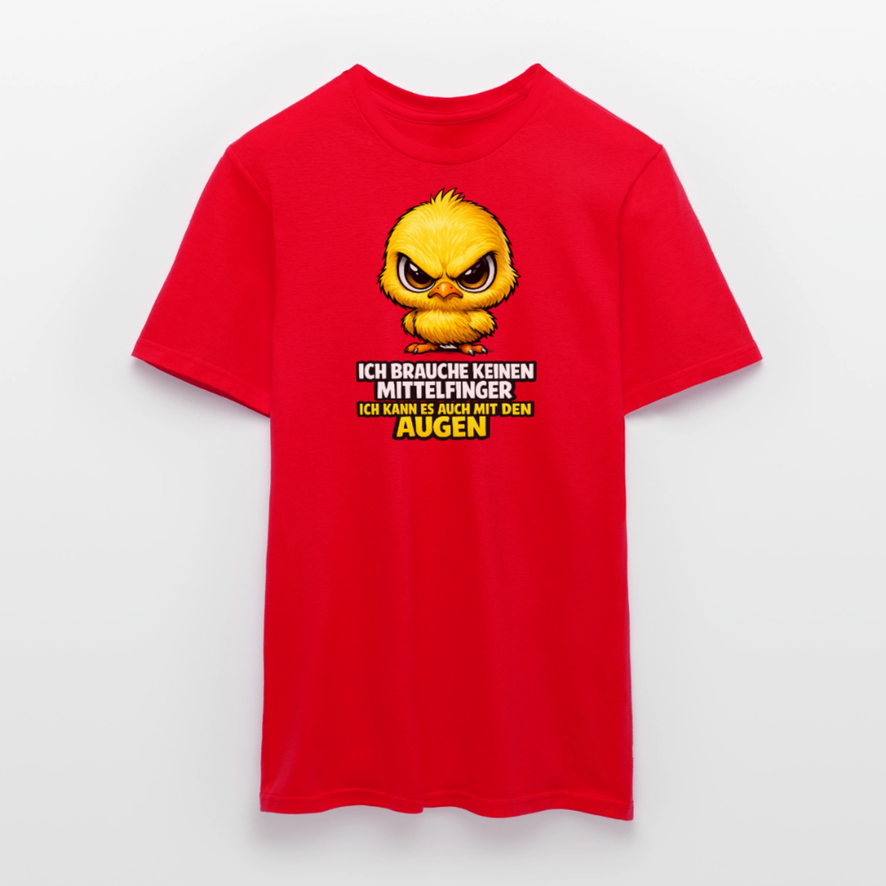 SSW2801 ICH BRAUCHE KEINEN MITTELFINGER ICH KANN ES AUCH MIT DEN AUGEN - Rot