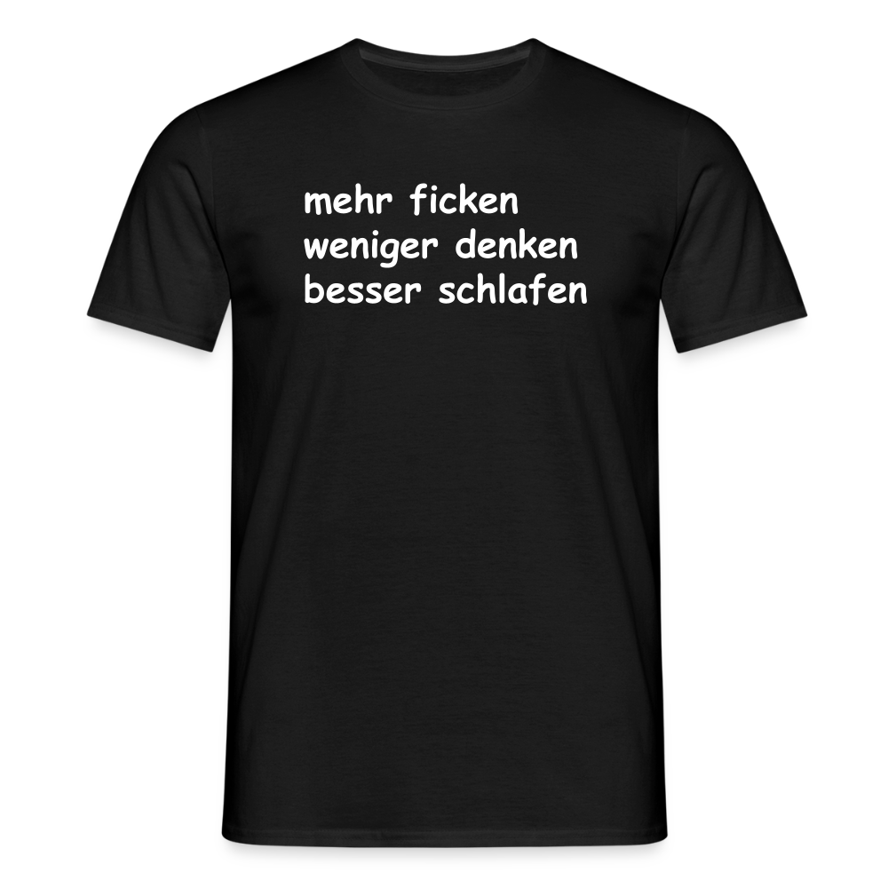 SSW2650mehr ficken weniger denken besser schlafen - Schwarz